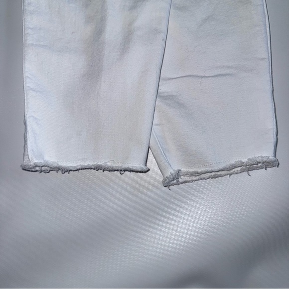 d. jeans Woman’s Skinny White Jeans size 12 ankle pants frayed edge - Picture 7 of 9